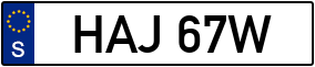 Trailer License Plate